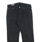 LEVI'S 501 Mens Jeans Black Regular Straight Denim Raw W30 L23 Classic Button