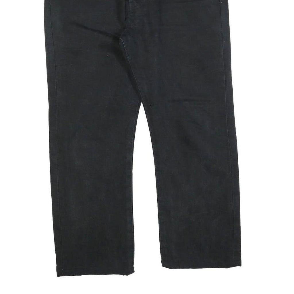 LEVI'S 501 Mens Jeans Black Regular Straight Denim Raw W30 L23 Classic Button