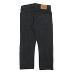 LEVI'S 501 Mens Jeans Black Regular Straight Denim Raw W30 L23 Classic Button