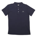 KAPPA Mens Navy Blue Short Sleeve Plain Polo Shirt S Cotton Blend Casual