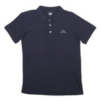 KAPPA Mens Navy Blue Short Sleeve Plain Polo Shirt S Cotton Blend Casual