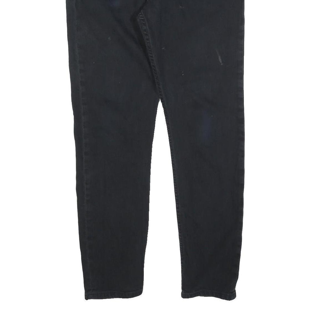 LEVI'S 512 Tapered Mens Jeans Black Regular Denim W36 L32 Distressed