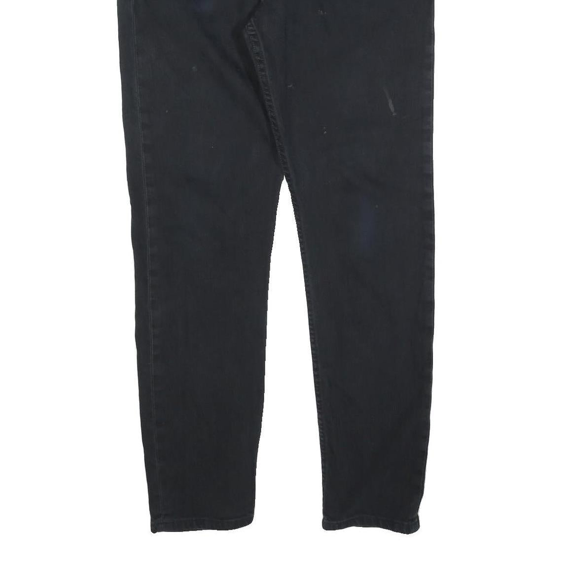 LEVI'S 512 Tapered Mens Jeans Black Regular Denim W36 L32 Distressed