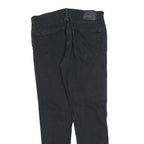 LEVI'S 512 Tapered Mens Jeans Black Regular Denim W36 L32 Distressed