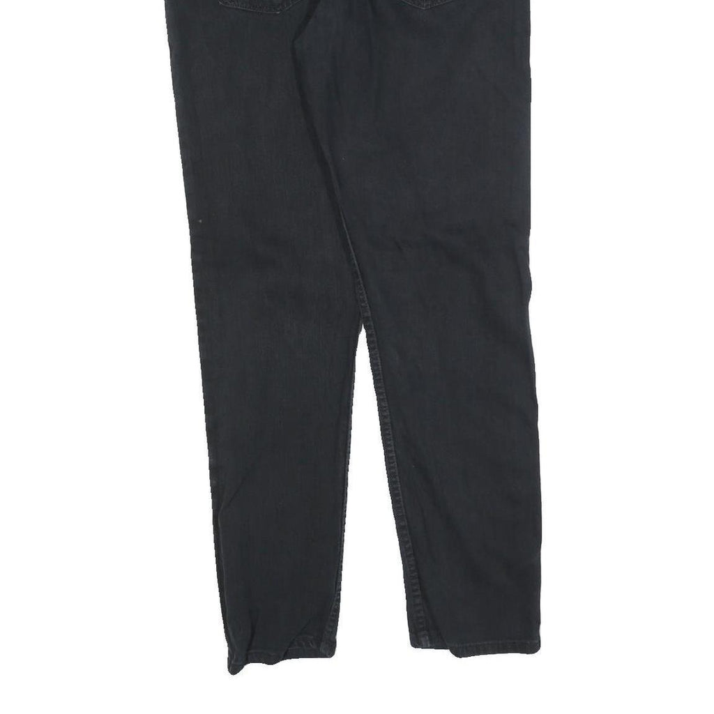 LEVI'S 512 Tapered Mens Jeans Black Regular Denim W36 L32 Distressed