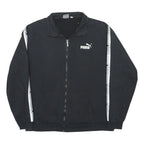 PUMA Mens Black Bomber XL Cotton Blend Plain Sportswear Zip Jacket