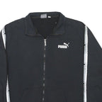PUMA Mens Black Bomber XL Cotton Blend Plain Sportswear Zip Jacket