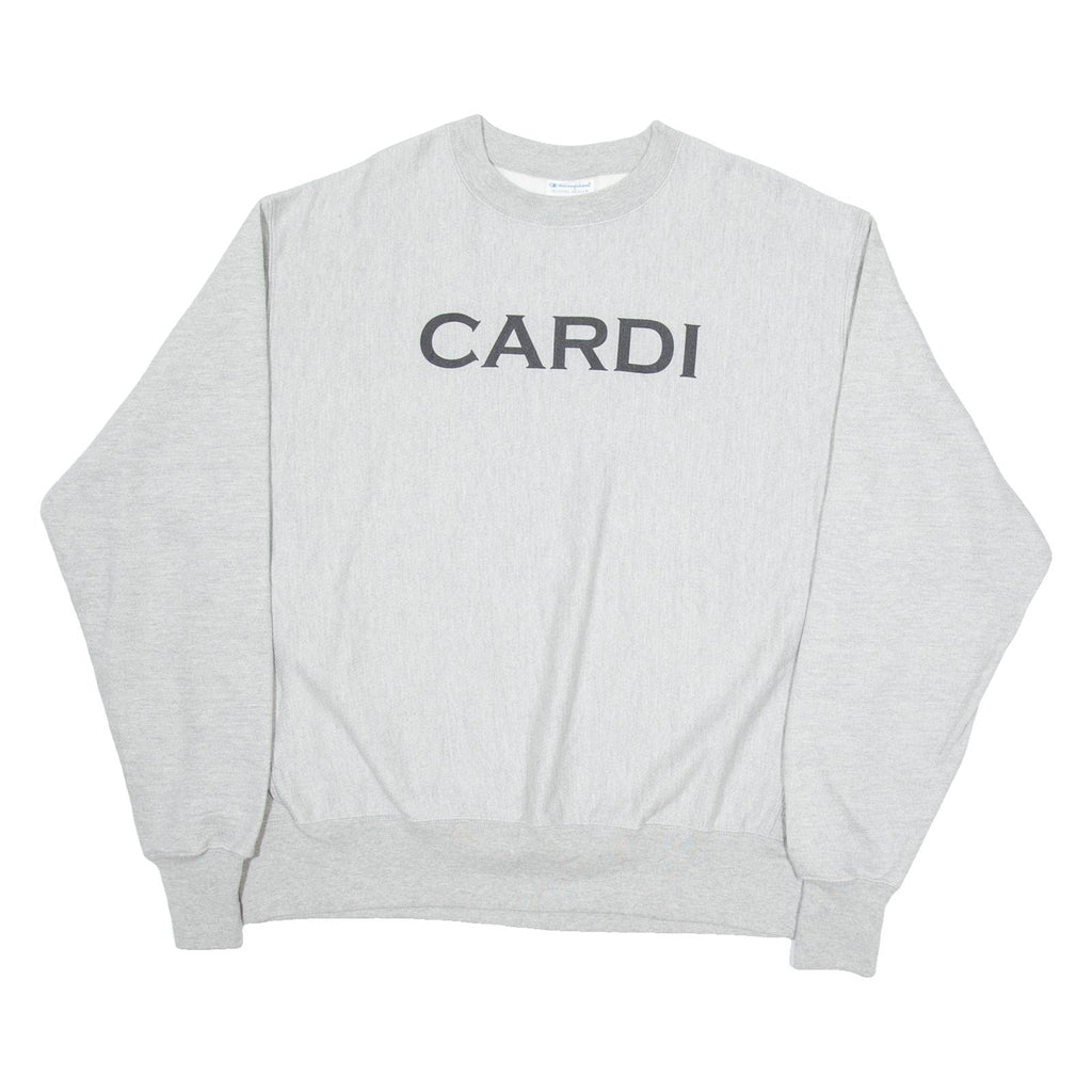 CHAMPION Cardi Mens Sweatshirt Grey L