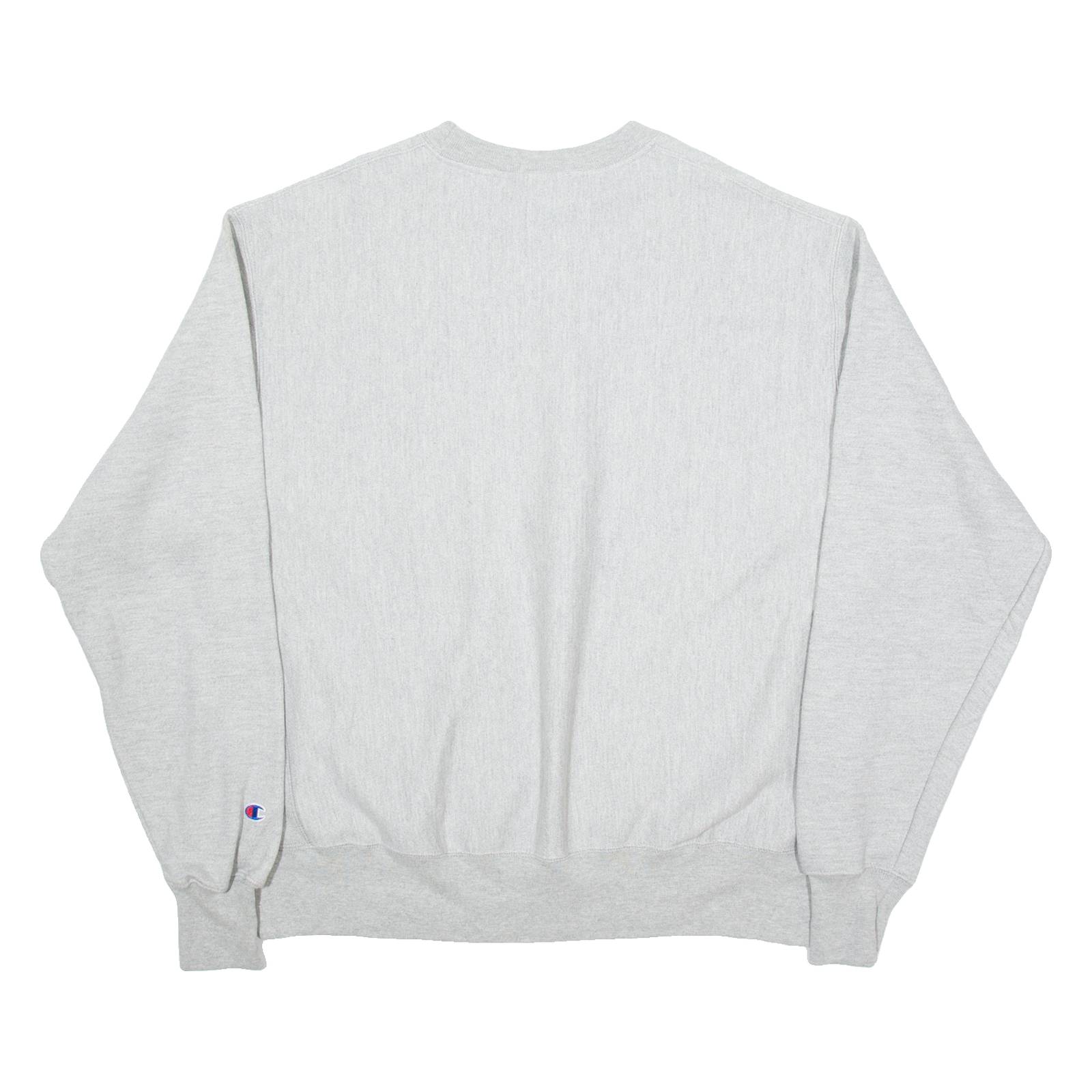 CHAMPION Cardi Mens Sweatshirt Grey L
