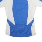 CANNORI Mens Blue & White Modern T-Shirt XL Short Sleeve Round Neck Cycling