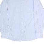 LOTTO Mens Blue Shirt XL Cotton Long Sleeve Button Collar Classic Fit Formal