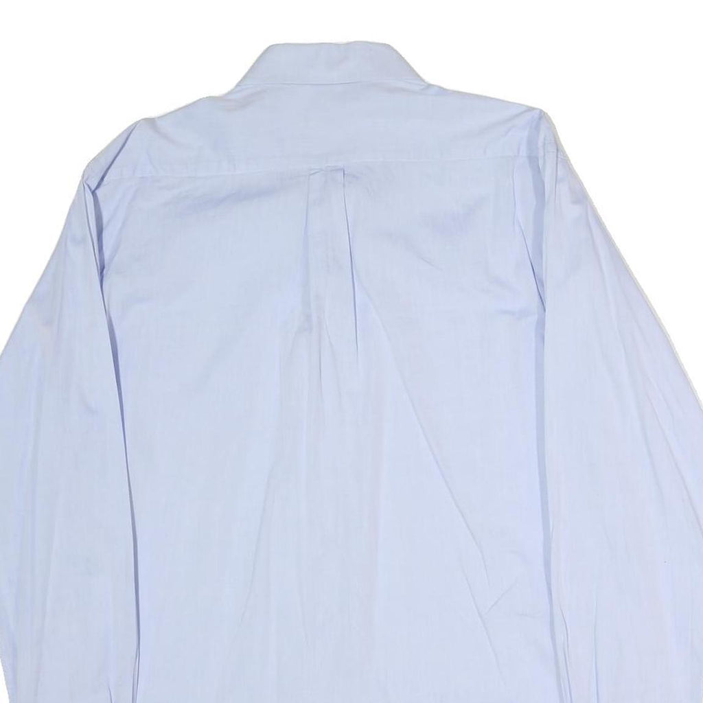 LOTTO Mens Blue Shirt XL Cotton Long Sleeve Button Collar Classic Fit Formal