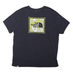 THE NORTH FACE Mens Black & Lime Graphic T-Shirt XL Short Sleeve Crew Neck