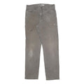 CARHARTT Mens Cotton Blend Grey Relaxed Straight Trousers W32 L34 Workwear