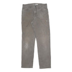 CARHARTT Mens Cotton Blend Grey Relaxed Straight Trousers W32 L34 Workwear
