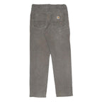 CARHARTT Mens Cotton Blend Grey Relaxed Straight Trousers W32 L34 Workwear