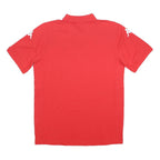 KAPPA Mens Red White Sleeve Stripe Polo Shirt M Cotton Blend Sportswear