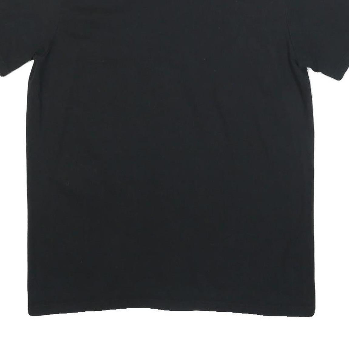 ADIDAS Womens Black Graphic T-Shirt M Short Sleeve Crew Neck Casual Cotton Blend