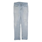 LEVI'S Mens Slim Light Blue Denim Zip Jeans W32 L34 Classic Casual Wear