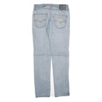 LEVI'S Mens Slim Light Blue Denim Zip Jeans W32 L34 Classic Casual Wear