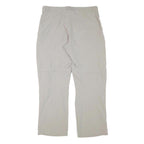 MAMMUT Womens Polyester Blend Beige Relaxed Zip Trousers W34 L31 Outdoor Casual