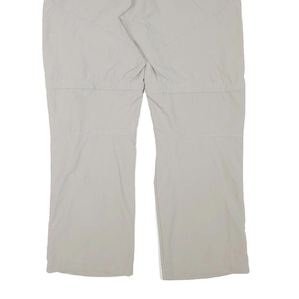 MAMMUT Womens Polyester Blend Beige Relaxed Zip Trousers W34 L31 Outdoor Casual