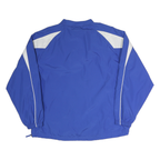 HOLLOWAY Mens Blue & White Outlaw Baseball V-Neck L Sweatshirt Pullover Sports