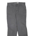CARHARTT Mens Cotton Blend Grey Regular Straight Leg Trousers W34 L31 Workwear