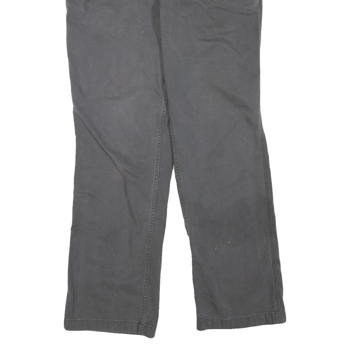 CARHARTT Mens Cotton Blend Grey Regular Straight Leg Trousers W34 L31 Workwear
