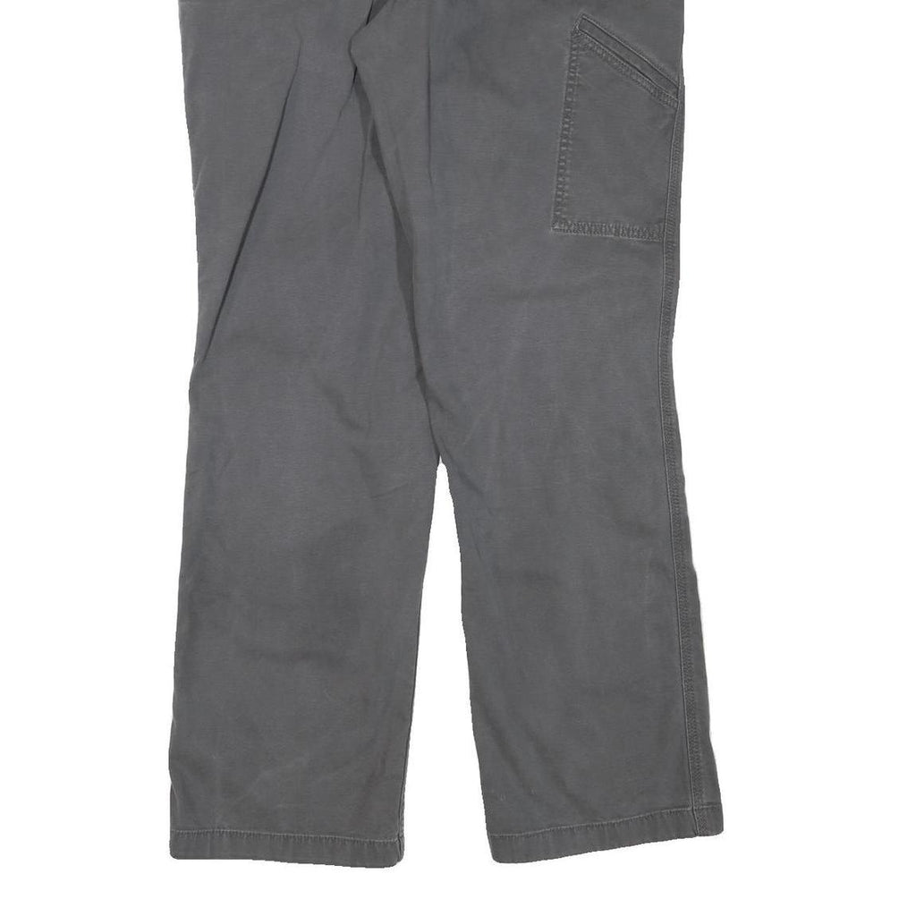 CARHARTT Mens Cotton Blend Grey Regular Straight Leg Trousers W34 L31 Workwear