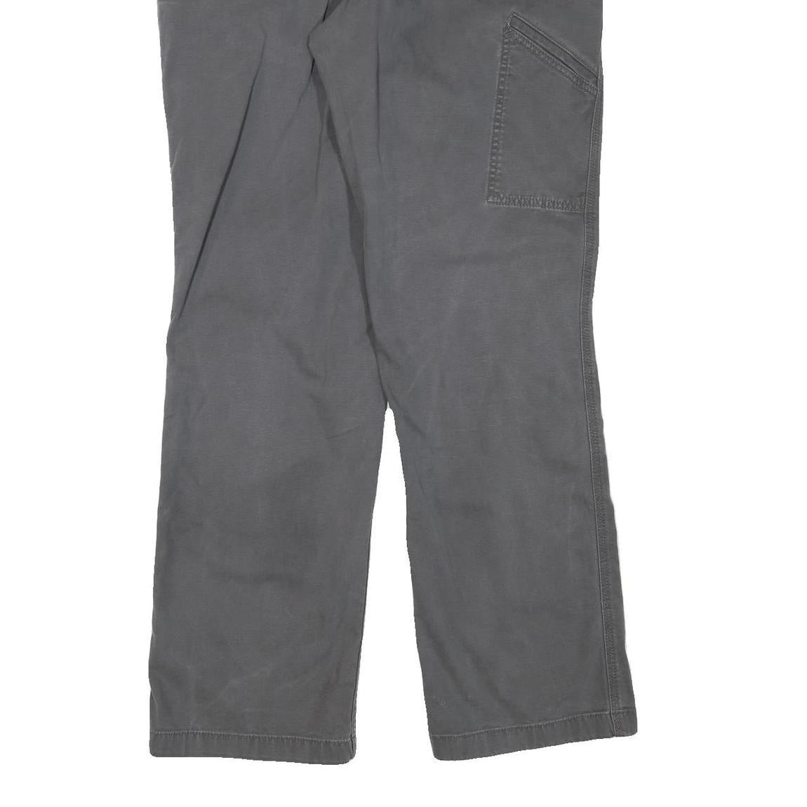 CARHARTT Mens Cotton Blend Grey Regular Straight Leg Trousers W34 L31 Workwear