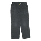 CARHARTT Mens Jeans Black Regular Straight Denim W34 L28 Durable Workwear