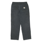 CARHARTT Mens Jeans Black Regular Straight Denim W34 L28 Durable Workwear