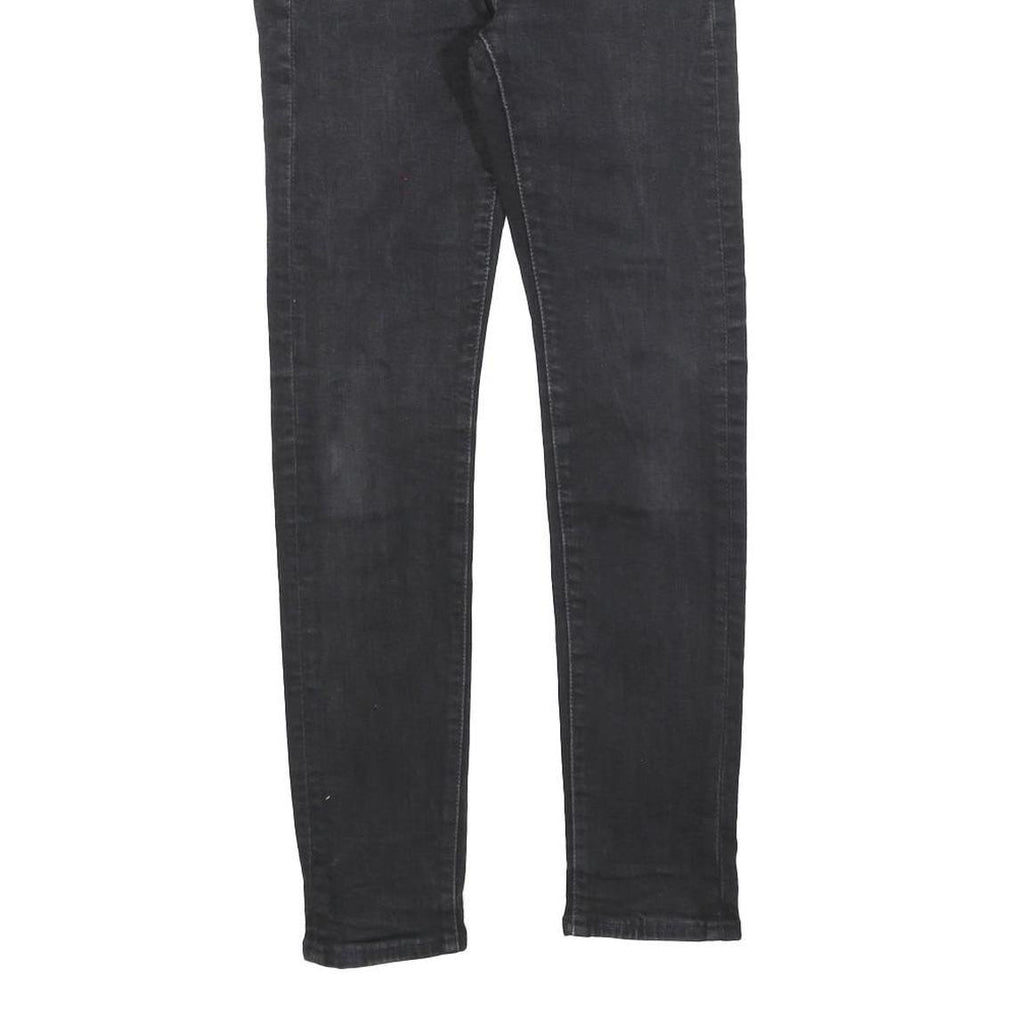 LEVI'S 519 Mens Jeans Black Slim Skinny Denim Medium W28 L27 Cotton Blend Zip