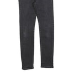 LEVI'S 519 Mens Jeans Black Slim Skinny Denim Medium W28 L27 Cotton Blend Zip