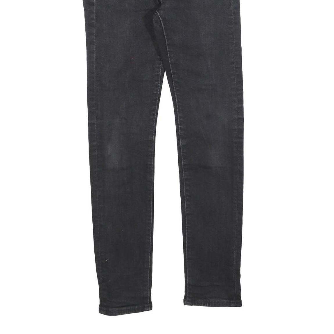 LEVI'S 519 Mens Jeans Black Slim Skinny Denim Medium W28 L27 Cotton Blend Zip