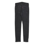 LEVI'S 519 Mens Jeans Black Slim Skinny Denim Medium W28 L27 Cotton Blend Zip