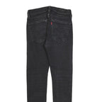 LEVI'S 519 Mens Jeans Black Slim Skinny Denim Medium W28 L27 Cotton Blend Zip