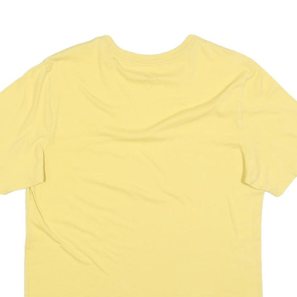 NIKE Mens Yellow Crew Neck Short Sleeve T-Shirt M Cotton Blend Casual Sportswear