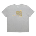 NIKE Mens Grey & Yellow Wyoming Cowboys Football T-Shirt XL Short Sleeve Crew