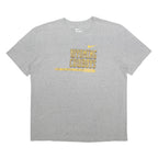 NIKE Mens Grey & Yellow Wyoming Cowboys Football T-Shirt XL Short Sleeve Crew