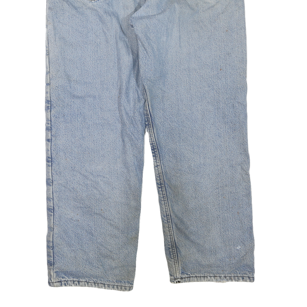 CARHARTT Mens Regular Fit Blue Denim Jeans W36 L30 Casual Cotton Blend Zip