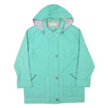 COLLECTION L Womens Green Zip Jacket L Polyester Blend Hooded Casual Outdoor