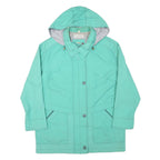 COLLECTION L Womens Green Zip Jacket L Polyester Blend Hooded Casual Outdoor