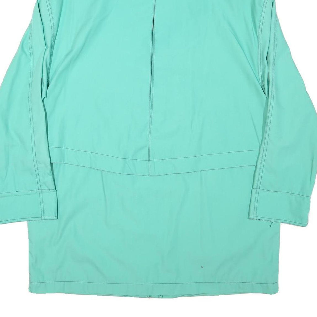 COLLECTION L Womens Green Zip Jacket L Polyester Blend Hooded Casual Outdoor