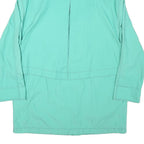 COLLECTION L Womens Green Zip Jacket L Polyester Blend Hooded Casual Outdoor