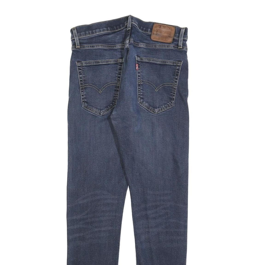 LEVI'S 512 BIG E Mens Slim Jeans Blue Denim W33 L32 Cotton Blend Zip