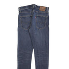 LEVI'S 512 BIG E Mens Slim Jeans Blue Denim W33 L32 Cotton Blend Zip
