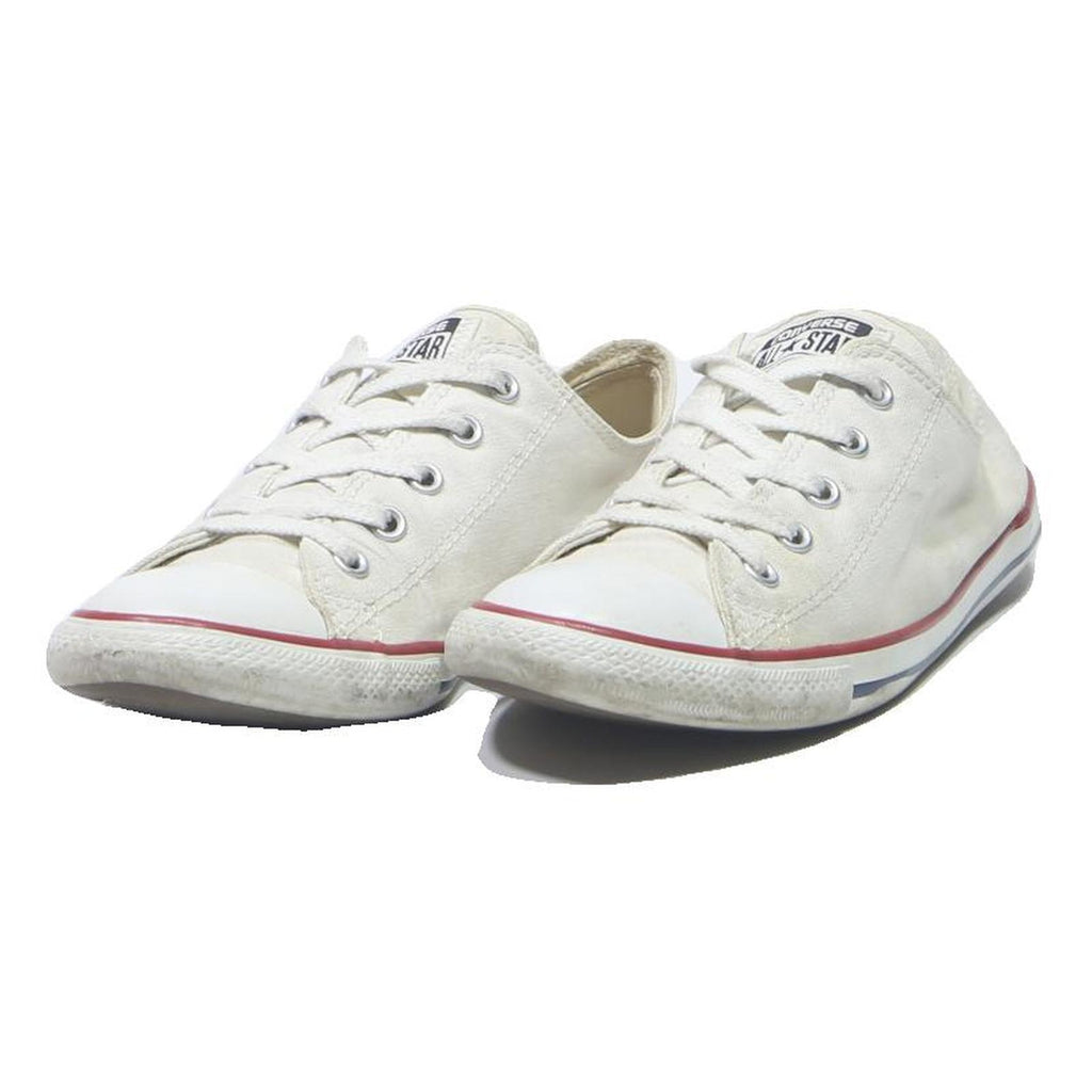 CONVERSE Chuck Taylor All Star Womens Low Top Trainers White Canvas UK 6.5