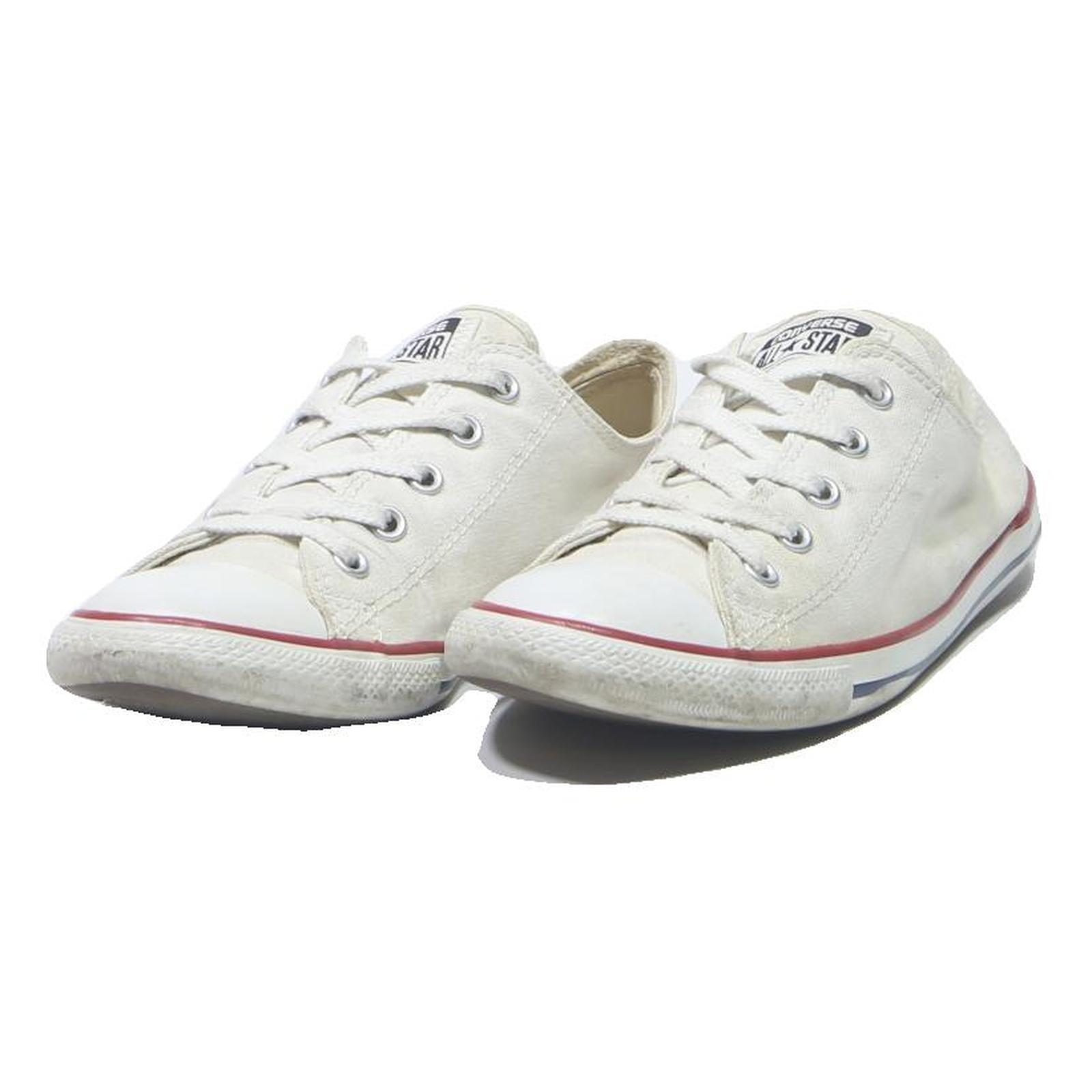 CONVERSE Chuck Taylor All Star Womens Low Top Trainers White Canvas UK 6.5